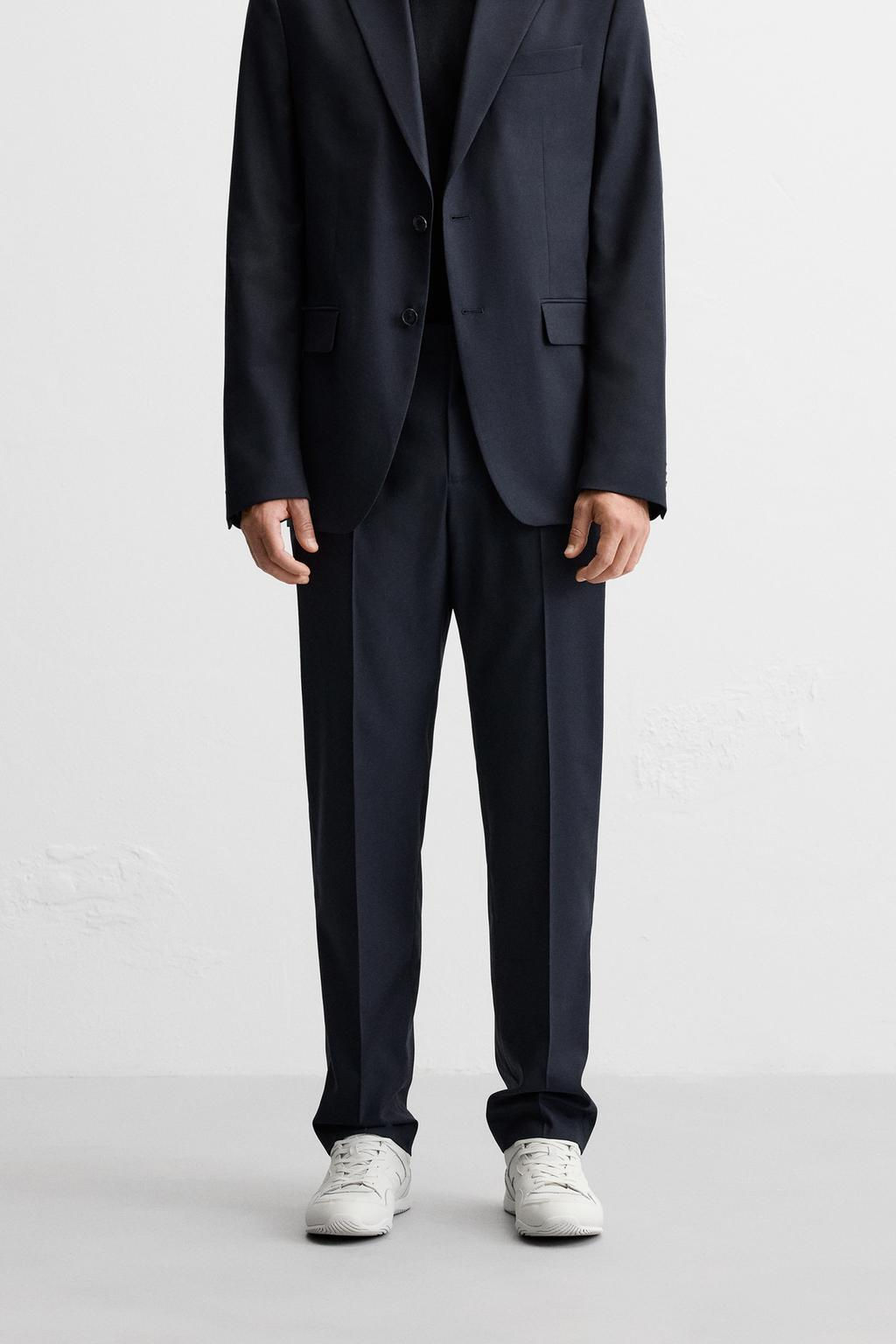 TEXTURED SUIT TROUSERS - Zara фото 2
