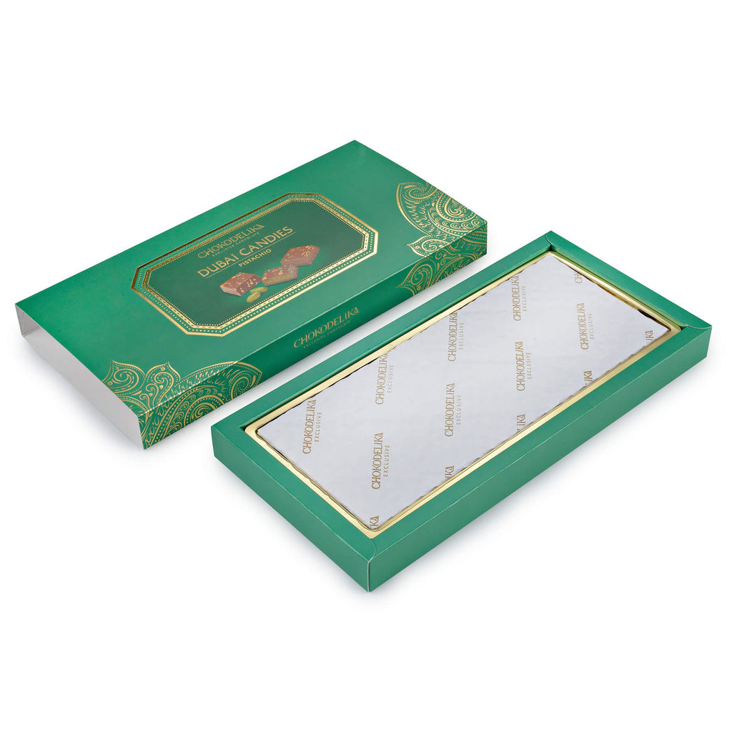 Конфеты Дубайские Dubai Pistachio с фисташкой, 125 гр - Chokodelika фото 3