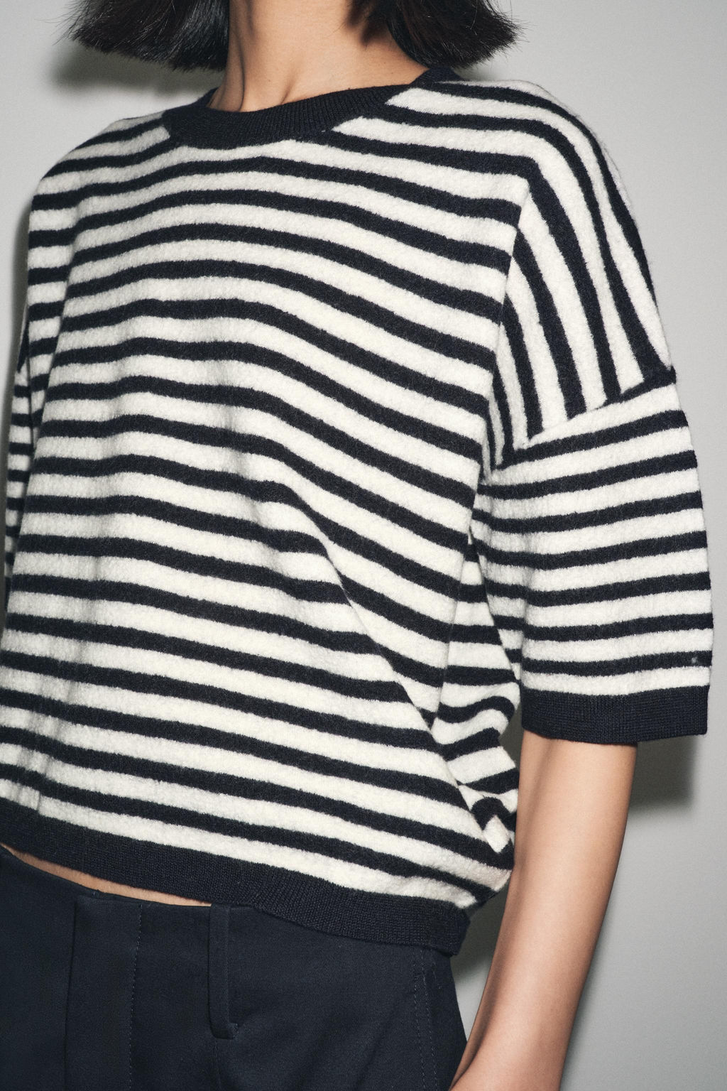 100% WOOL STRIPED SWEATER - Zara фото 6