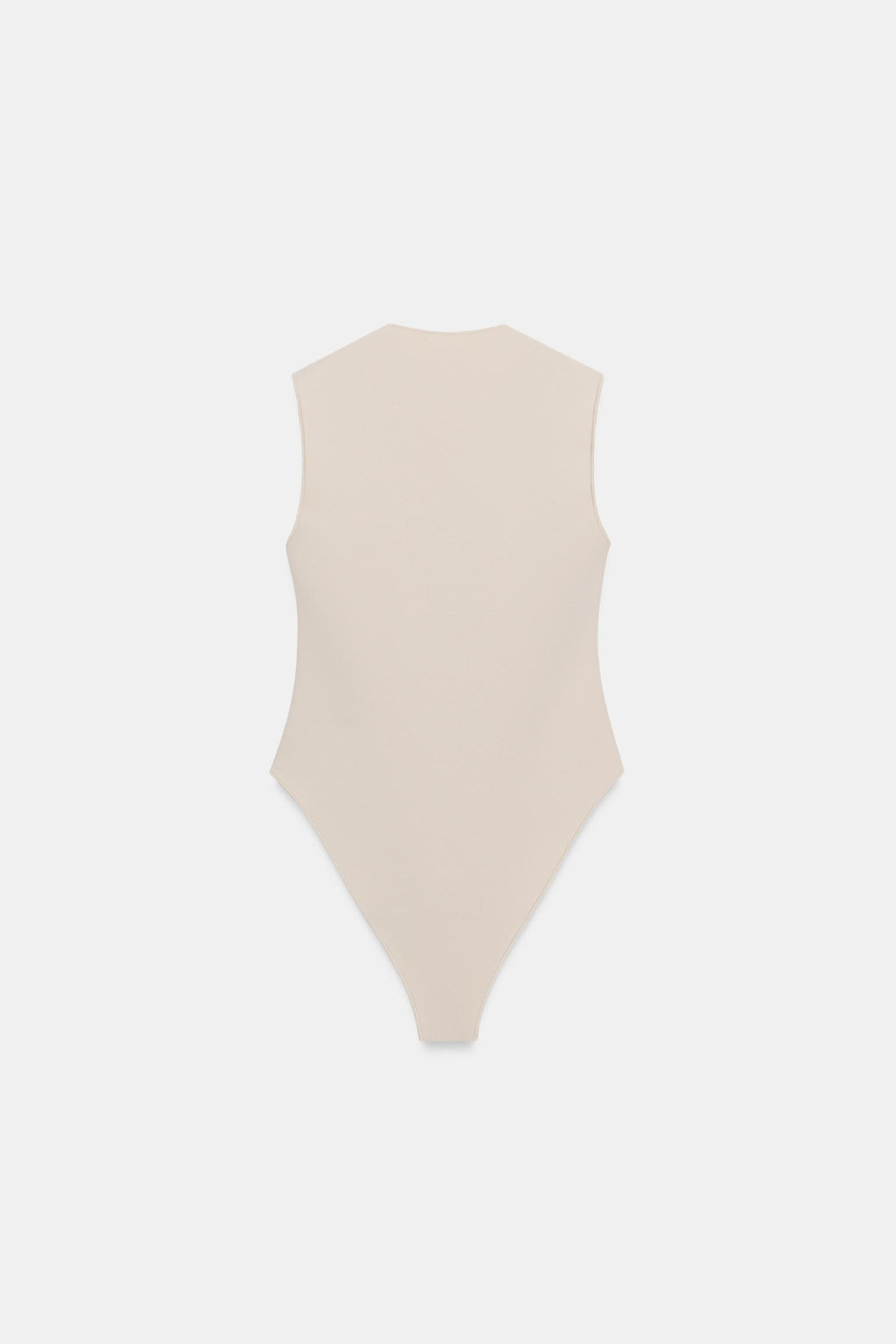 BODY ESCOTE CUADRADO STRETCH / Crudo - Zara фото 6