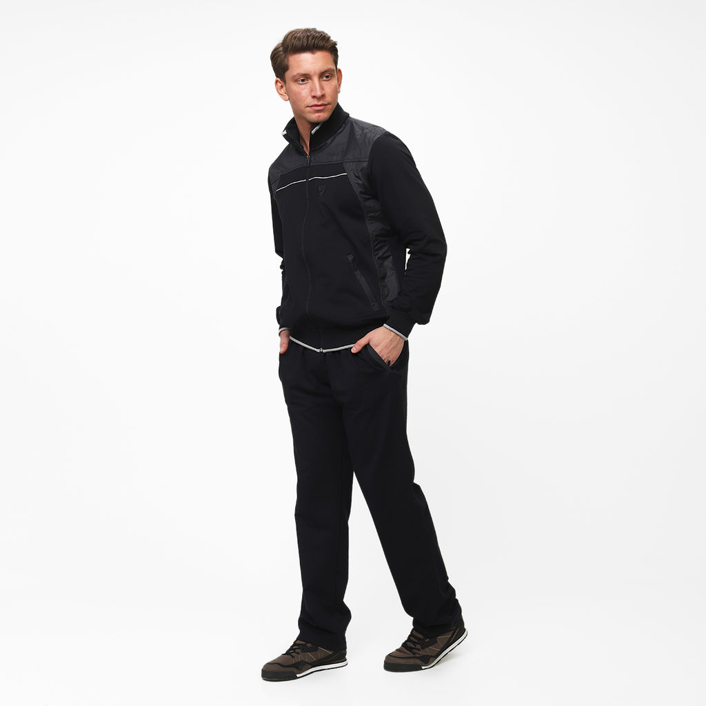 RODOS Спортивный костюм мужской весна/лето М-185 Чёрный  фото 9