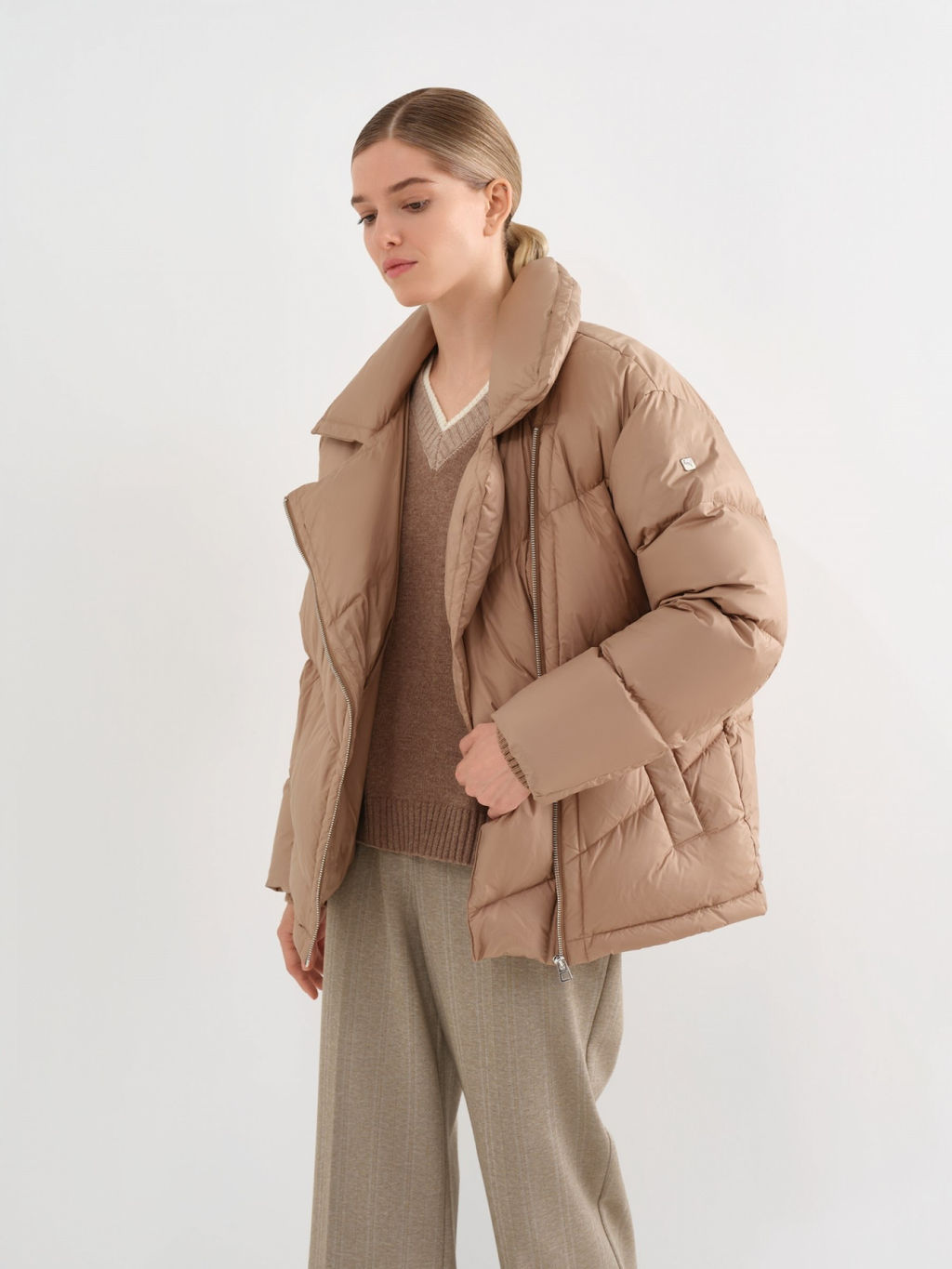 Conso/WDMF 230563 - hazelnut Пуховая куртка  фото 4