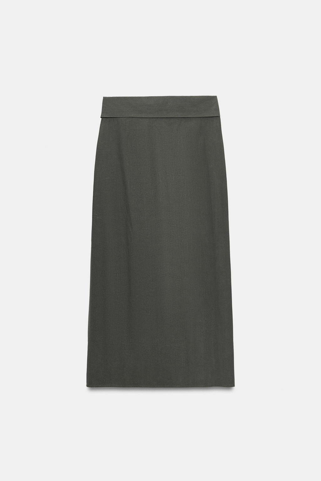 FALDA MIDI CRUZADA / petro lavado - Zara фото 8
