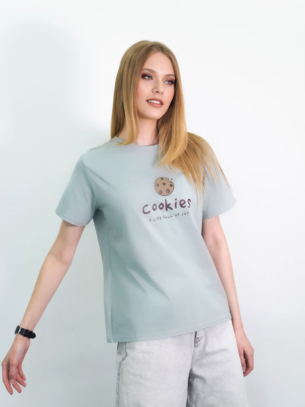 Футболка Cookies (мятный) - Nadi bordo фото 6