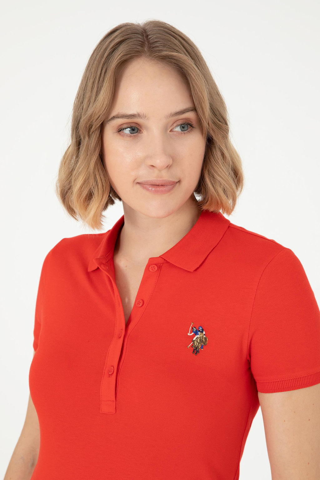 Женская красная футболка Неожиданная скидка в корзине - U.s. polo assn фото 9