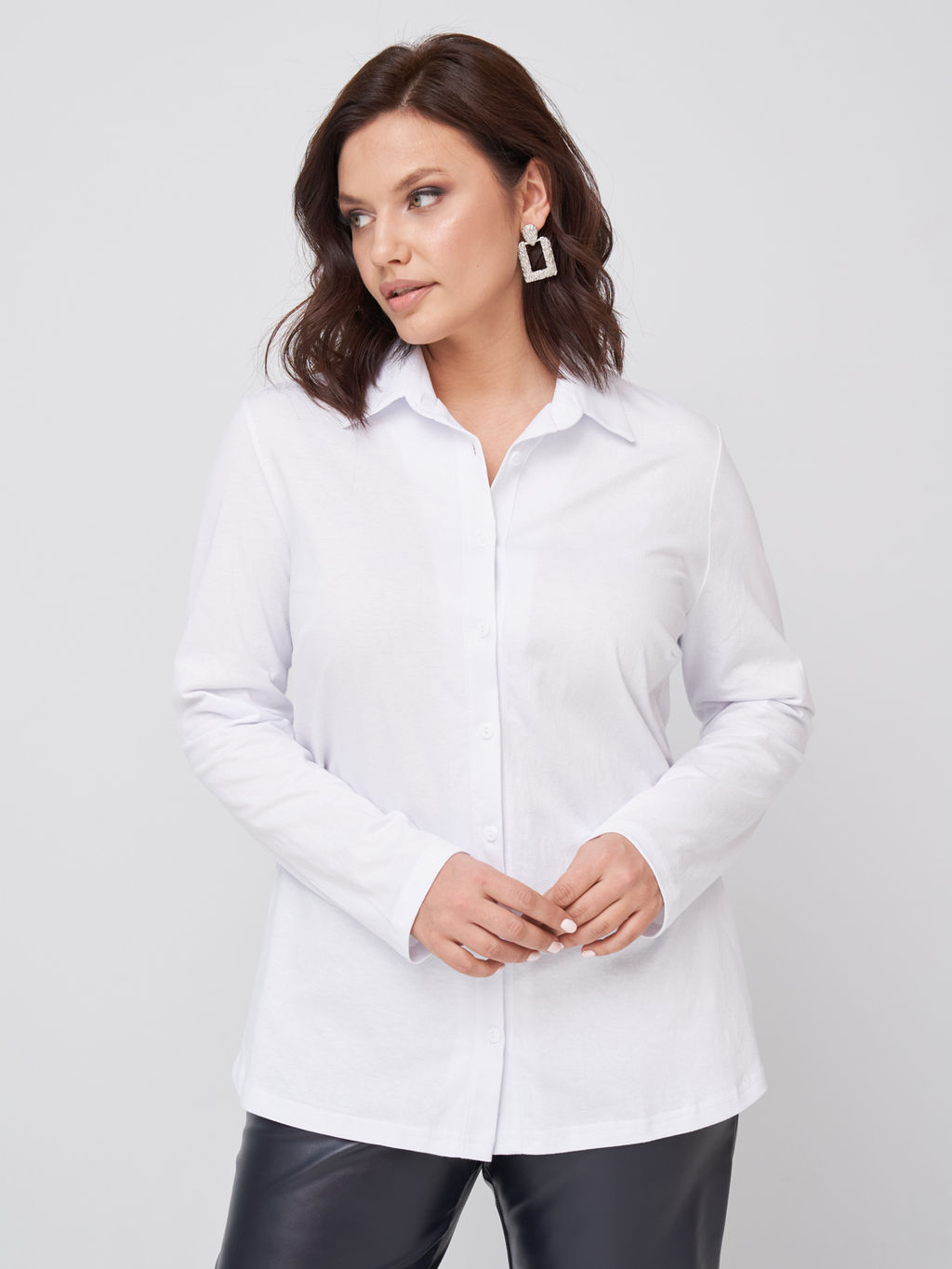 Блузка классическая BL22901WHT02