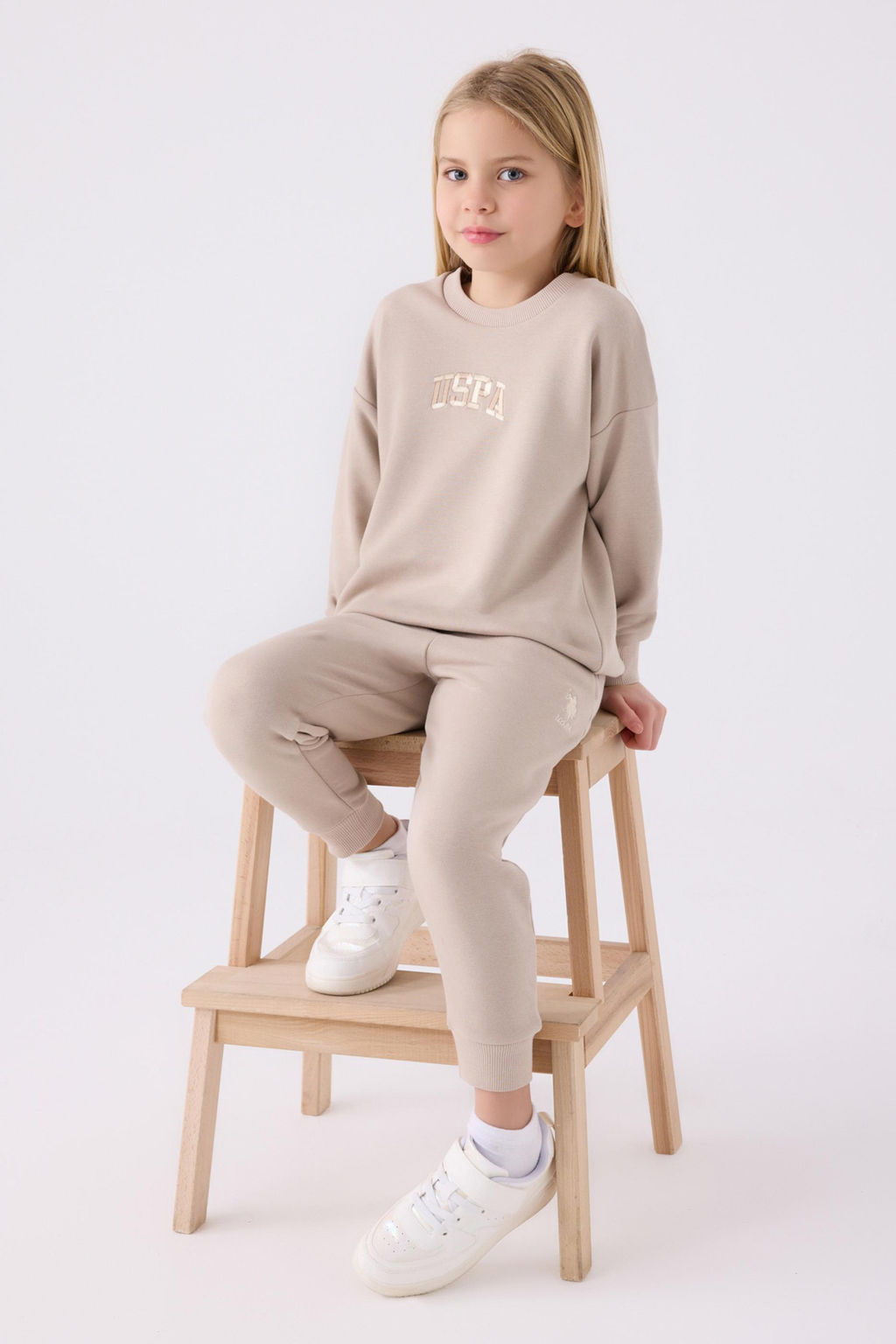 Пижамный комплект песочного цвета для девочки Неожиданная скидка в корзине - U.s. polo assn фото 3