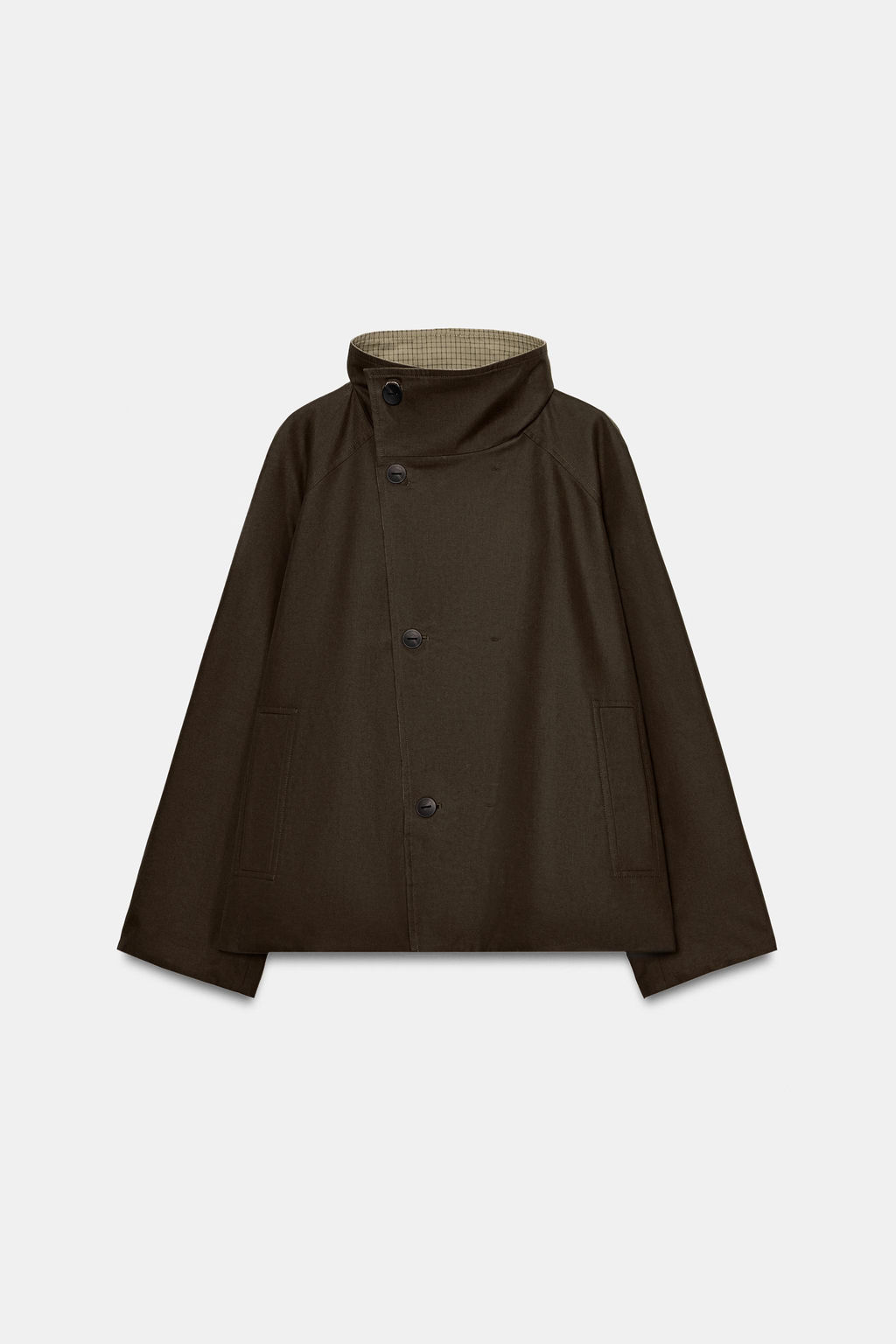 REVERSIBLE CHECK JACKET ZW COLLECTION - Zara фото 10