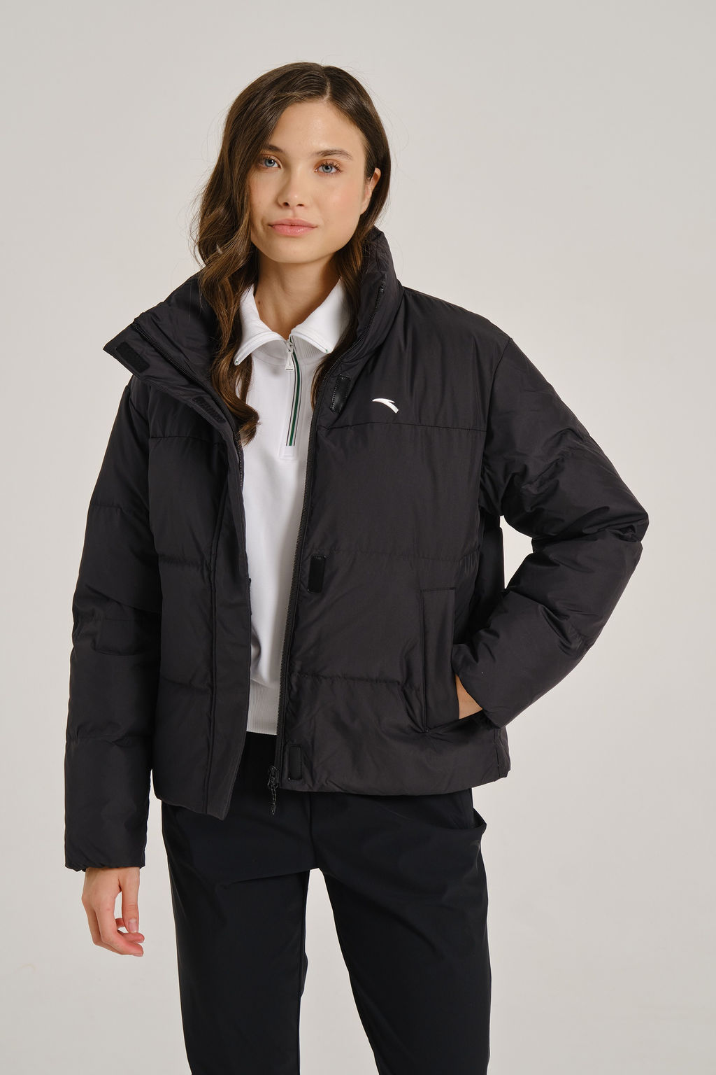 Пуховик короткий Черный TRN Down Jacket - Anta фото 2