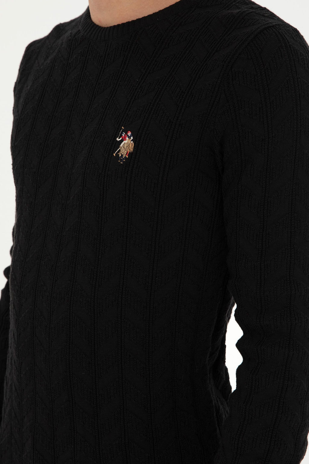 Мужской черный базовый свитер Неожиданная скидка в корзине - U.s. polo assn фото 7