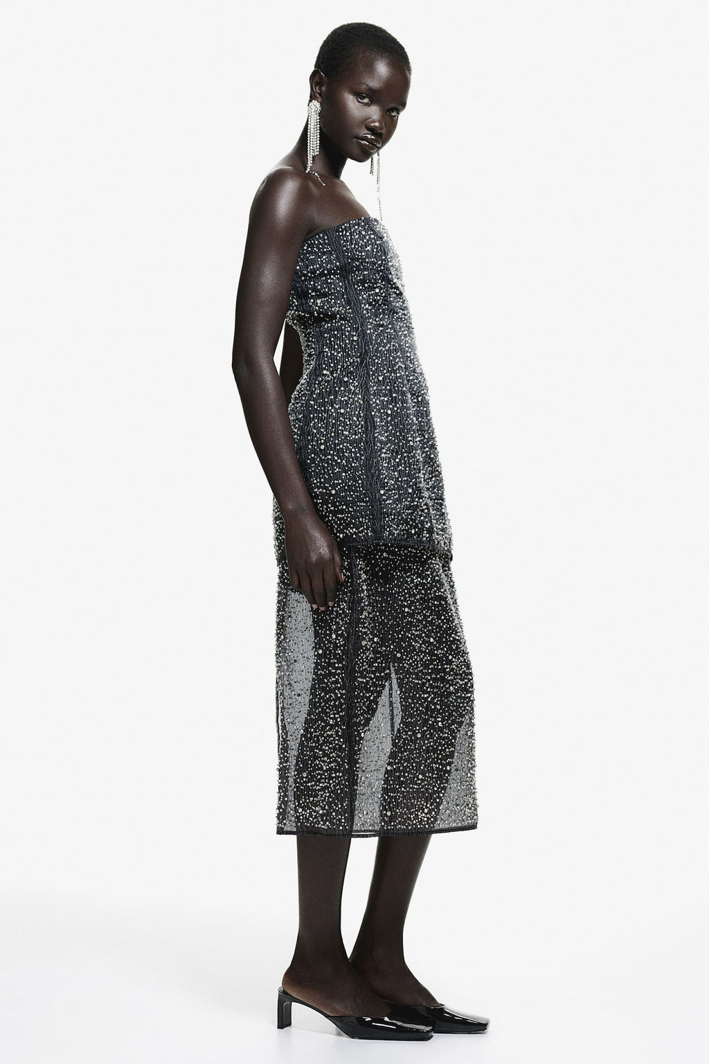 Falda de organza con detalles decorativos - H&m фото 4