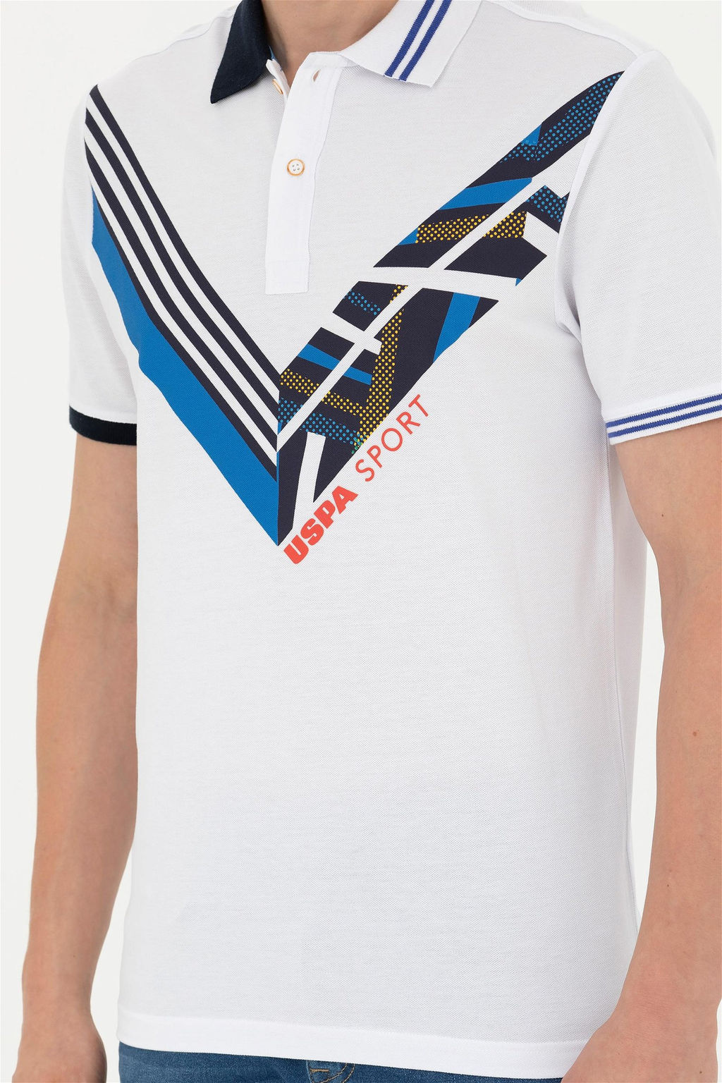 Мужская белая футболка - U.s. polo assn фото 6