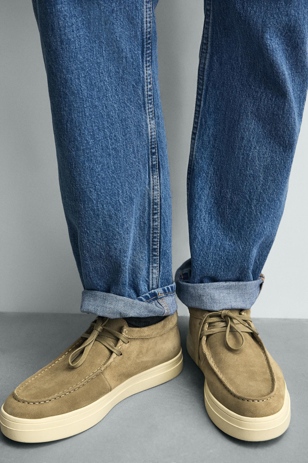 ZAPATO PIEL BORD?N / Beige - Zara фото 3