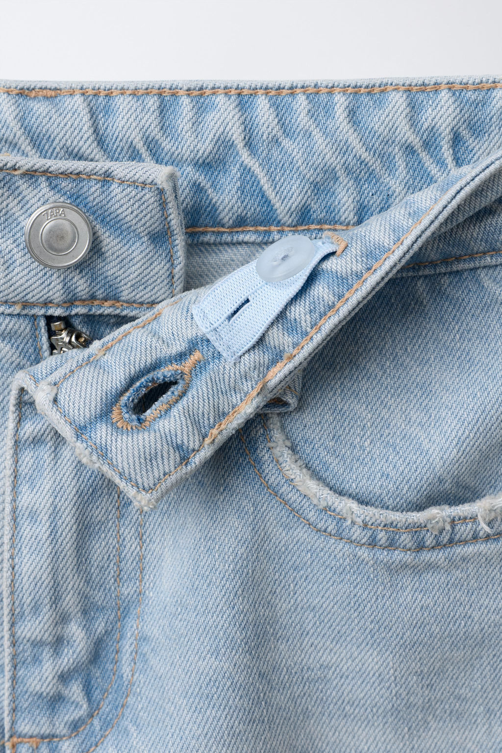 JEANS WIDE LEG / Azul claro - Zara фото 10