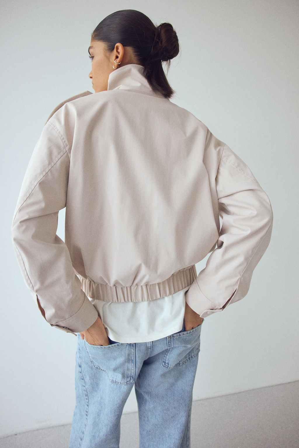 Cazadora oversize con cintur?n - H&m фото 5