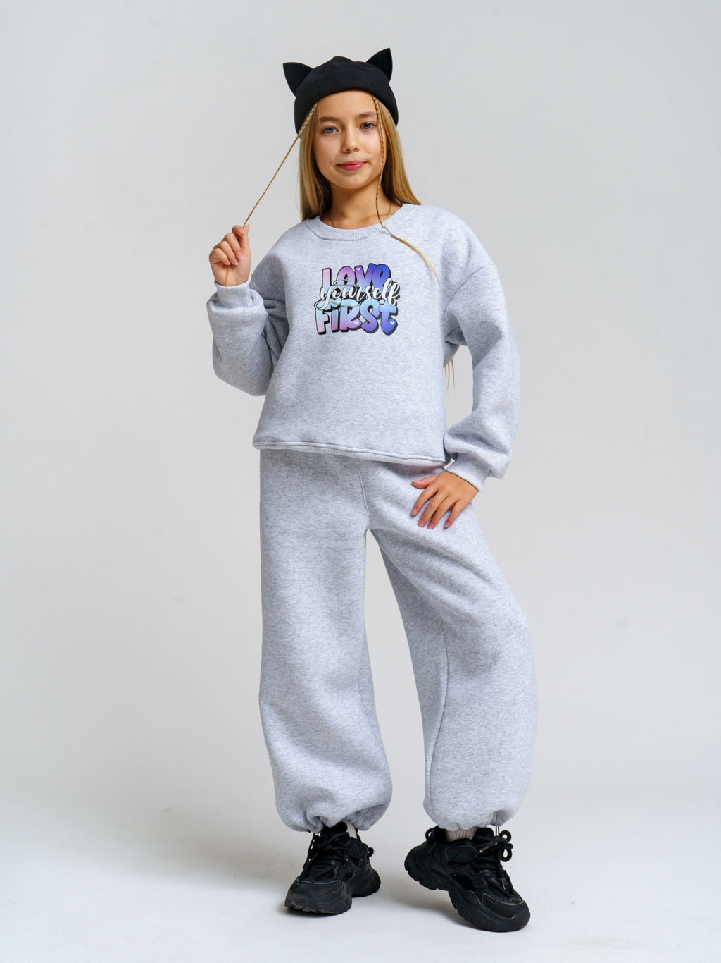 983Д Костюм детский "Серый/меланж"