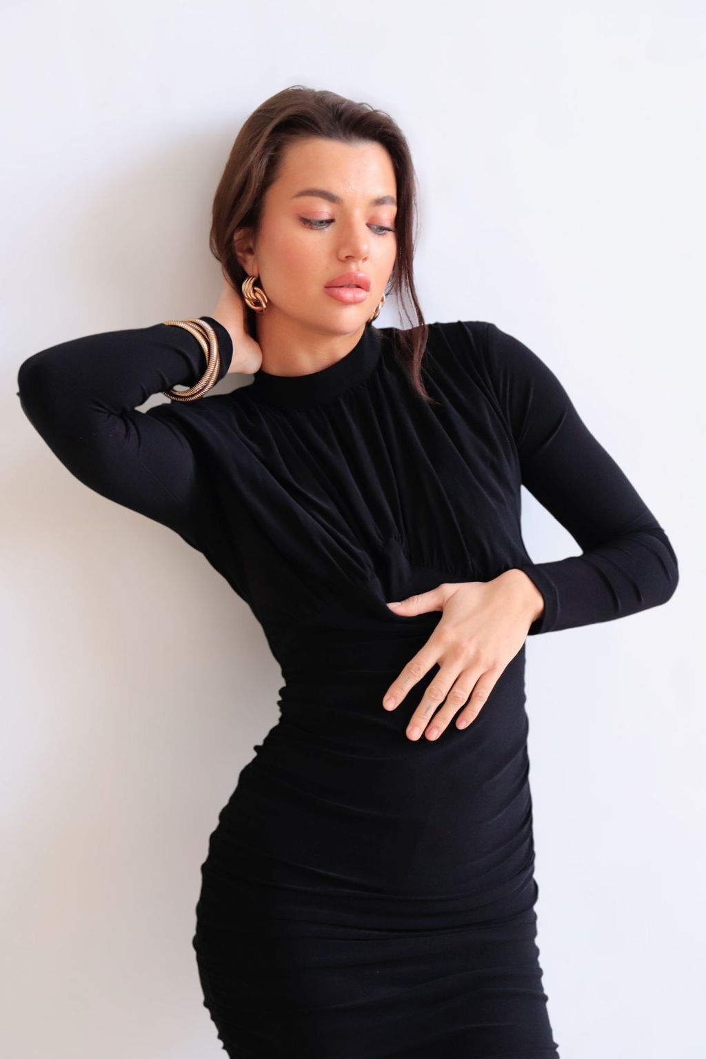 Мини-платье чёрное - Martichelli фото 29