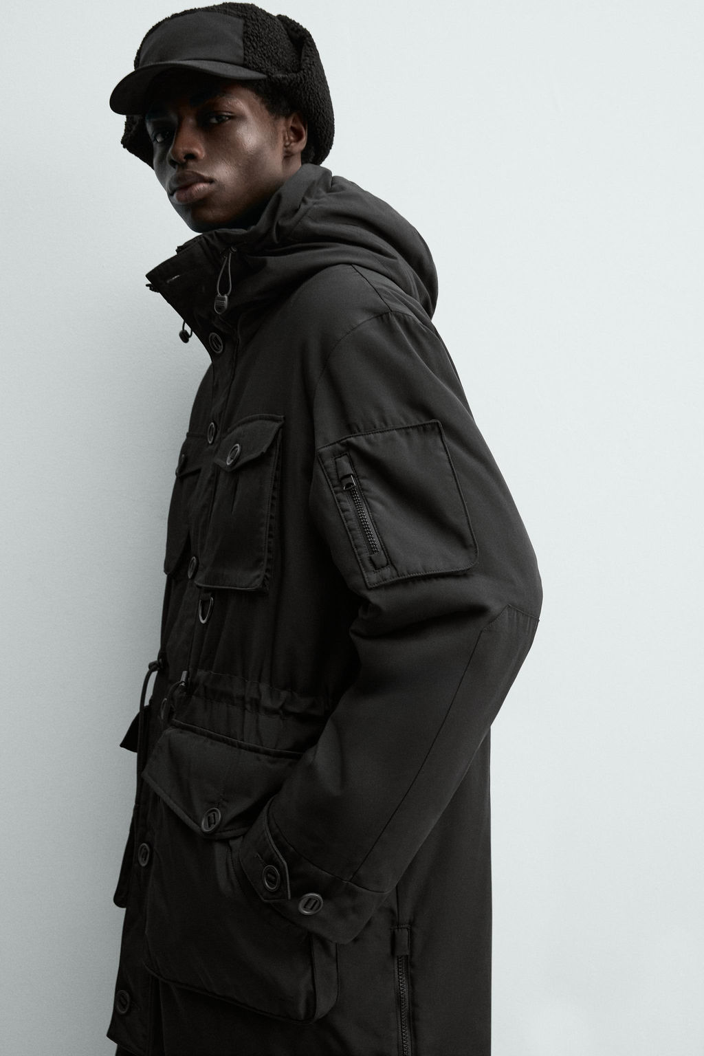 WATER-REPELLENT PADDED TECHNICAL PARKA