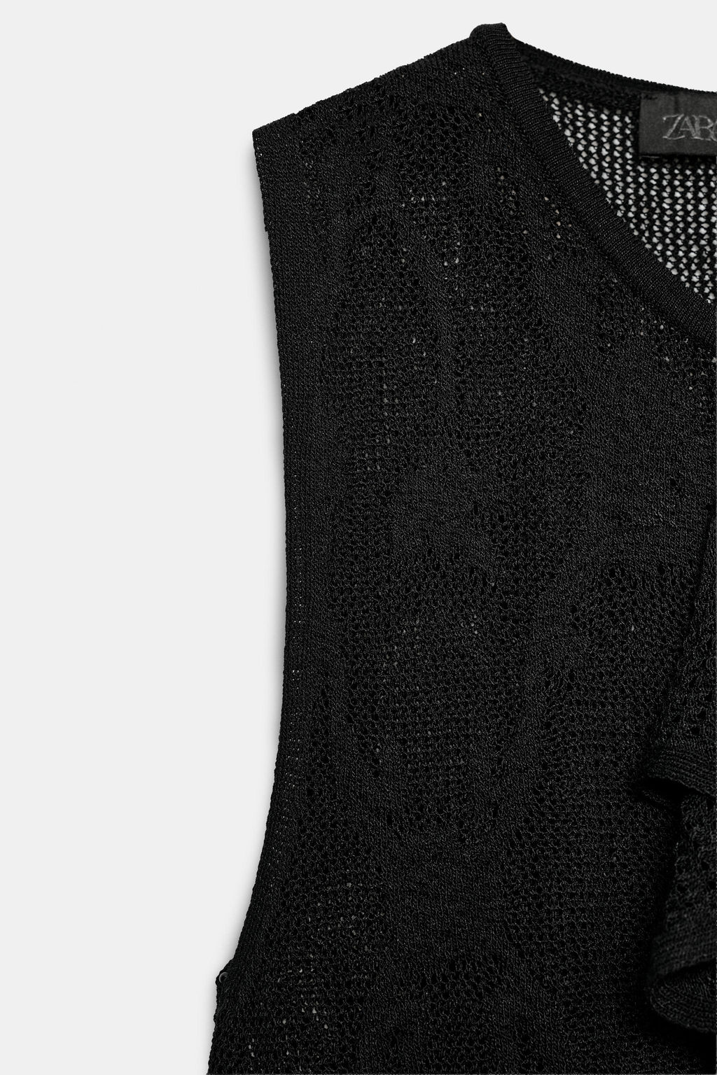 PLAIN STITCH HIGH NECK TOP - Zara фото 13