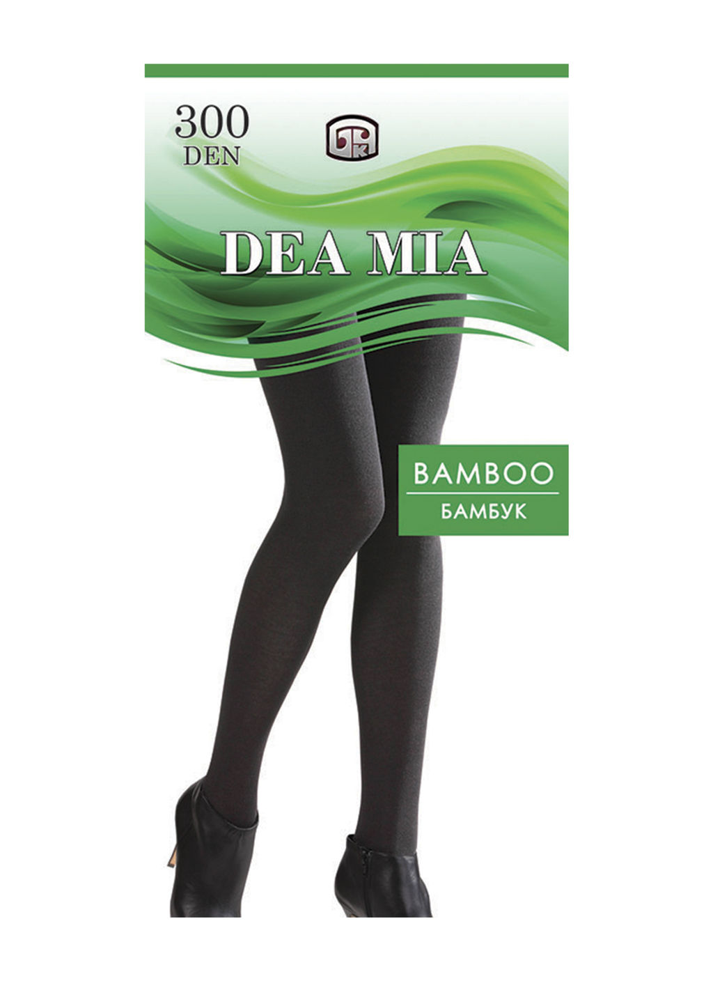 Колготки теплые DEA MIA BAMBOO 300 (бамбуковые) nero