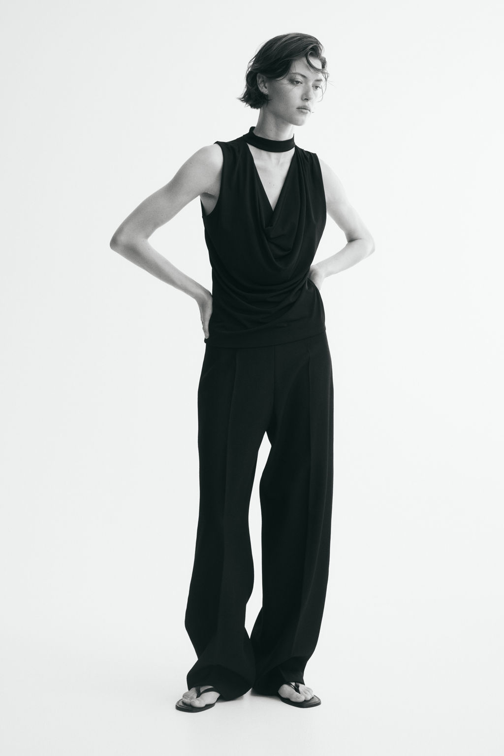 Top drapeado con cuello alto - H&m фото 3