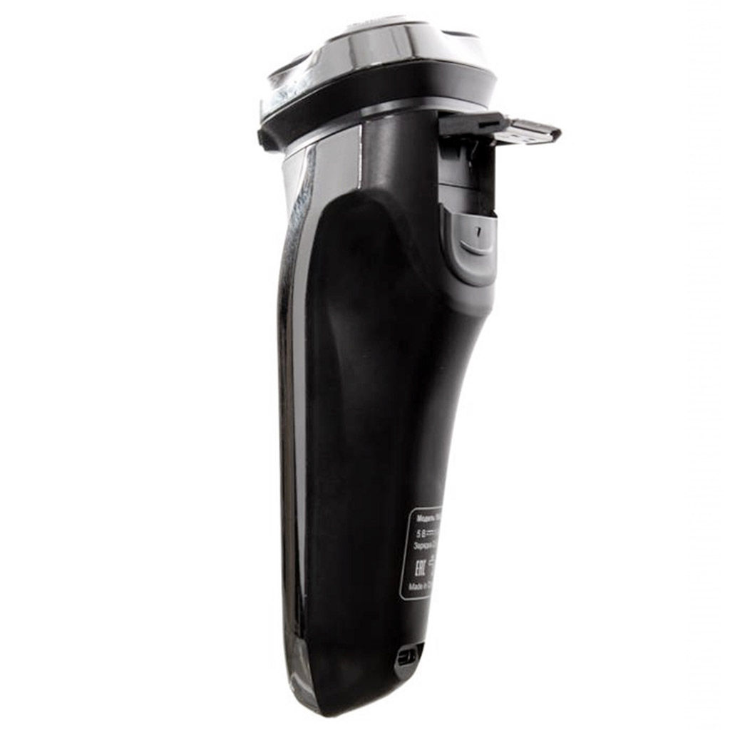 Электробритва "Агидель 19АС", аккумуляторно-сетевая, 5Вт, стальные ножи, 3-х ножевая, откидной триммер, LСD дисплей, IPX7 влагозащита, подключение через USB, батарея Li-ion емкостью 2000 mAh, автоматическая работа 3 часа, подарочная коробка 23х16х7см