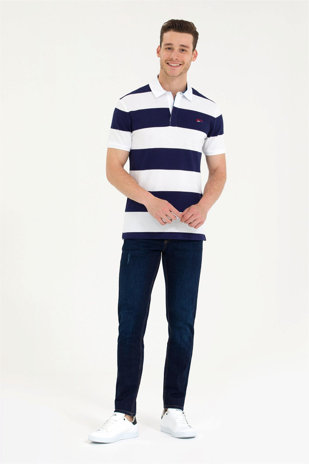 Мужская темно-синяя футболка - U.s. polo assn фото 11