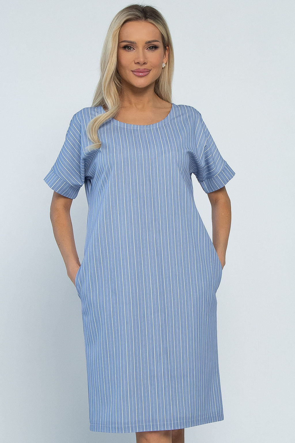 Платье Покоряя сердца (джинс) П13460-1М