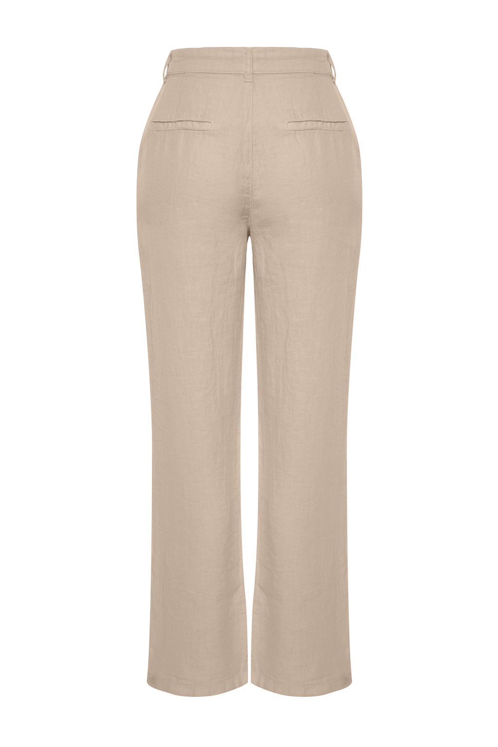 Haki %100 Keten Yuksek Bel Wide Leg Pantolon TWOSS24JE00246 - Trendyolmilla фото 20