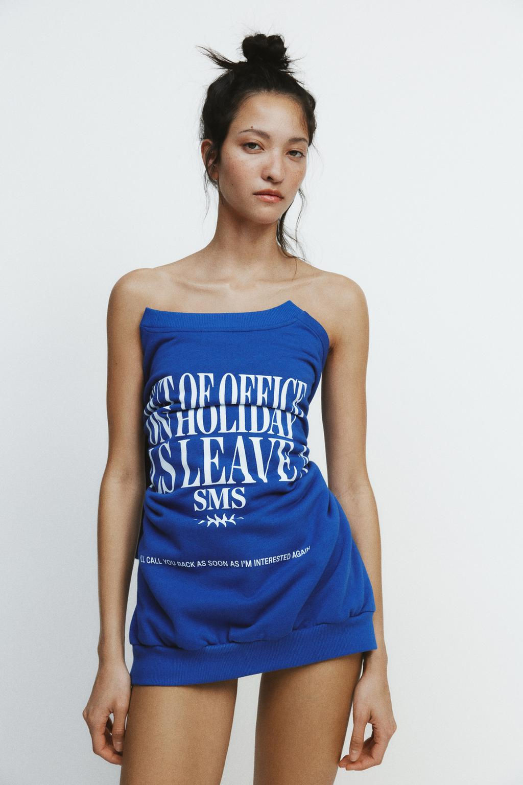 PRINTED SLOGAN SWEATSHIRT - Zara фото 5