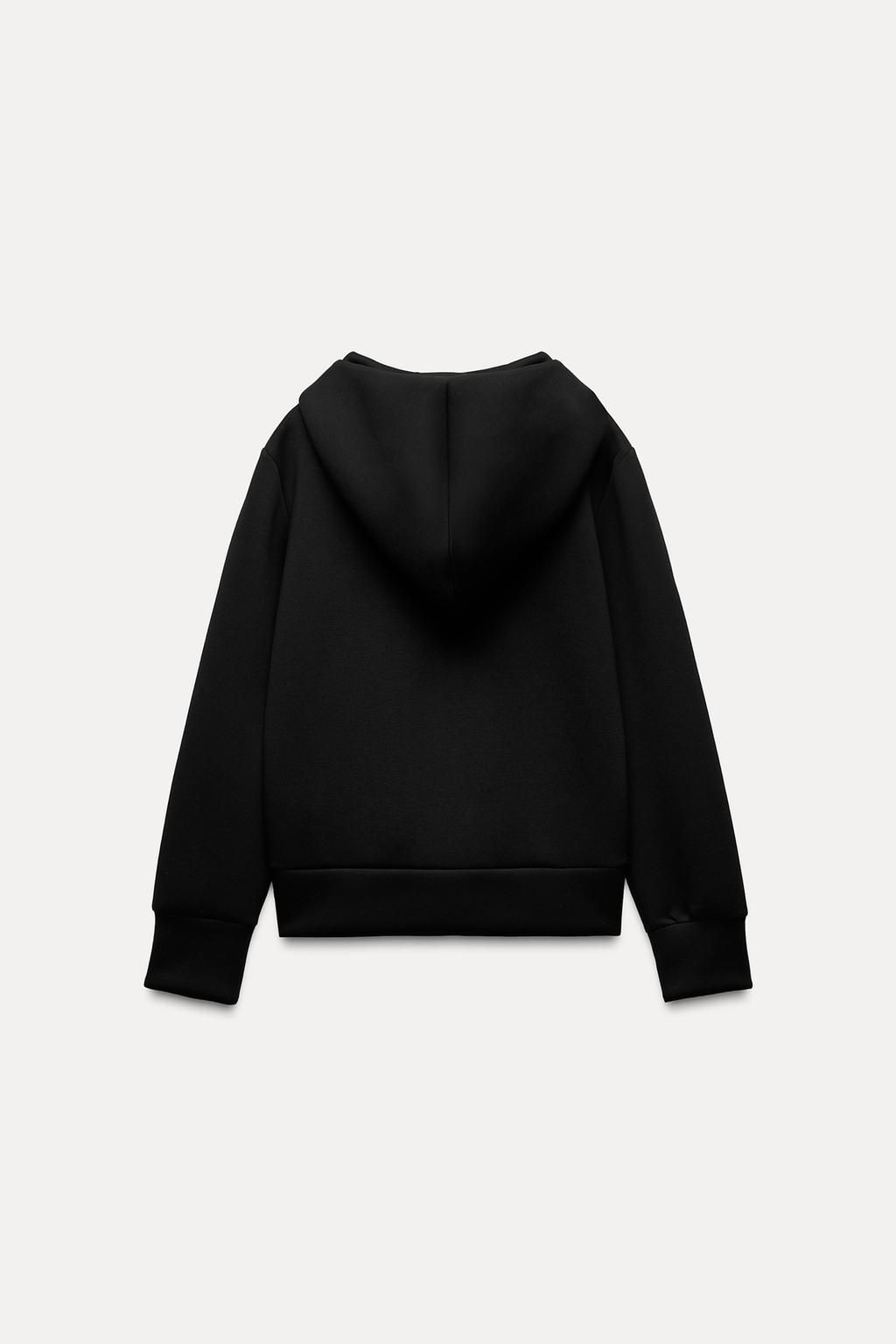 SCUBA-EFFECT HOODED SWEATSHIRT - Zara фото 4
