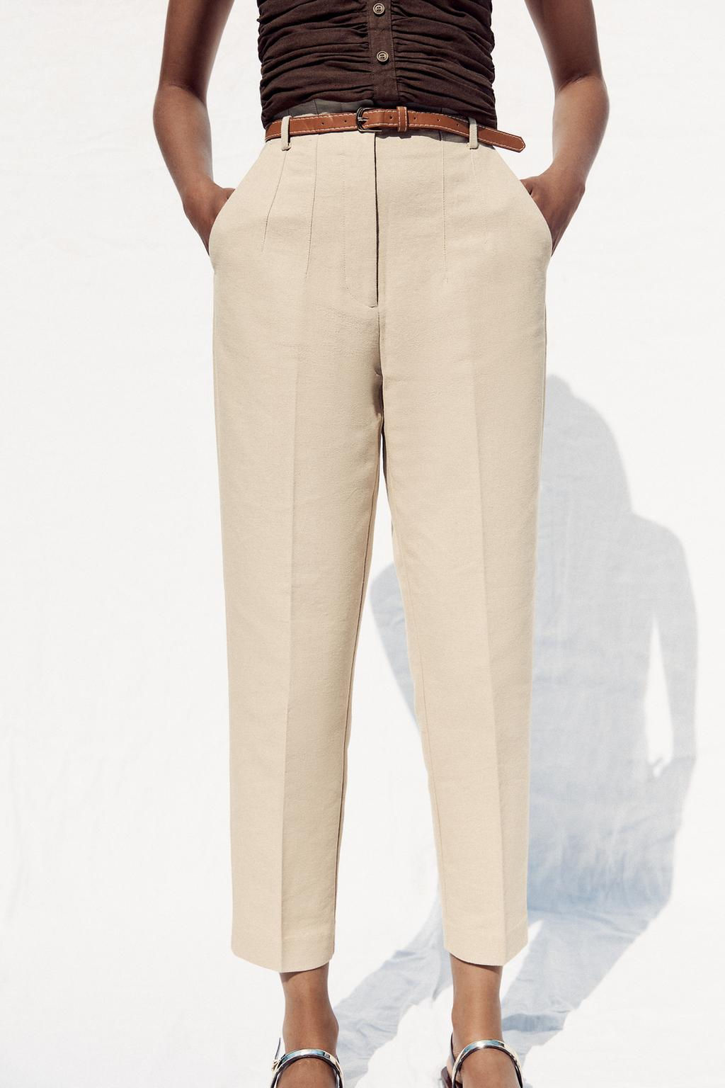 RUSTIC TROUSERS WITH BELT - Zara фото 2
