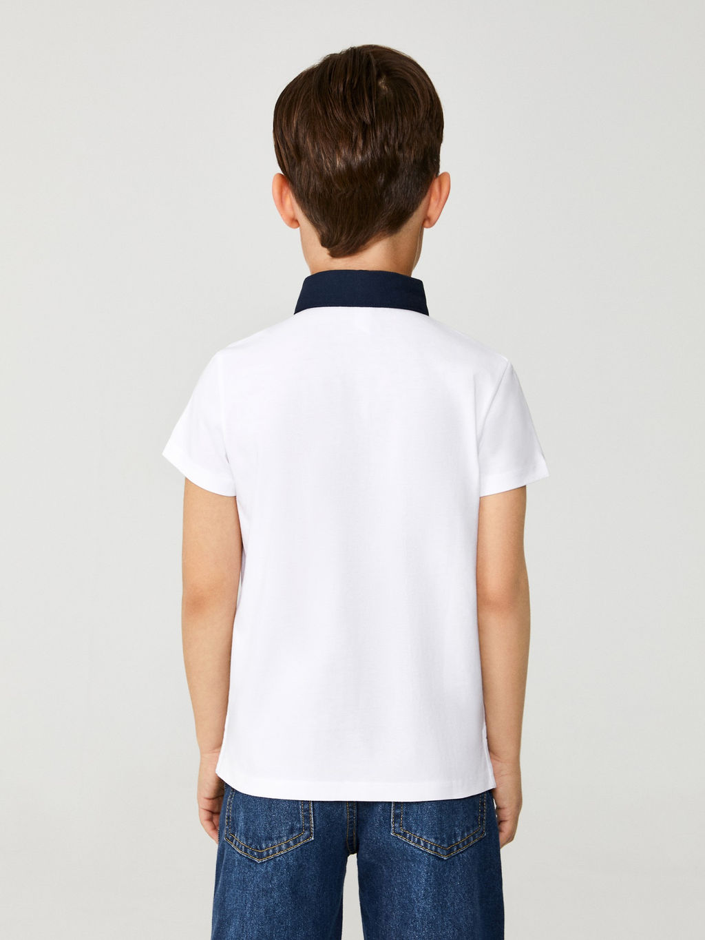 ACOOLA / Сорочка-поло верхняя для мальчиков Tukor белый  фото 5