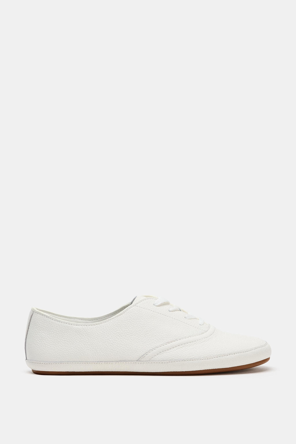 ZAPATILLA PIEL BLUCHER / Blanco