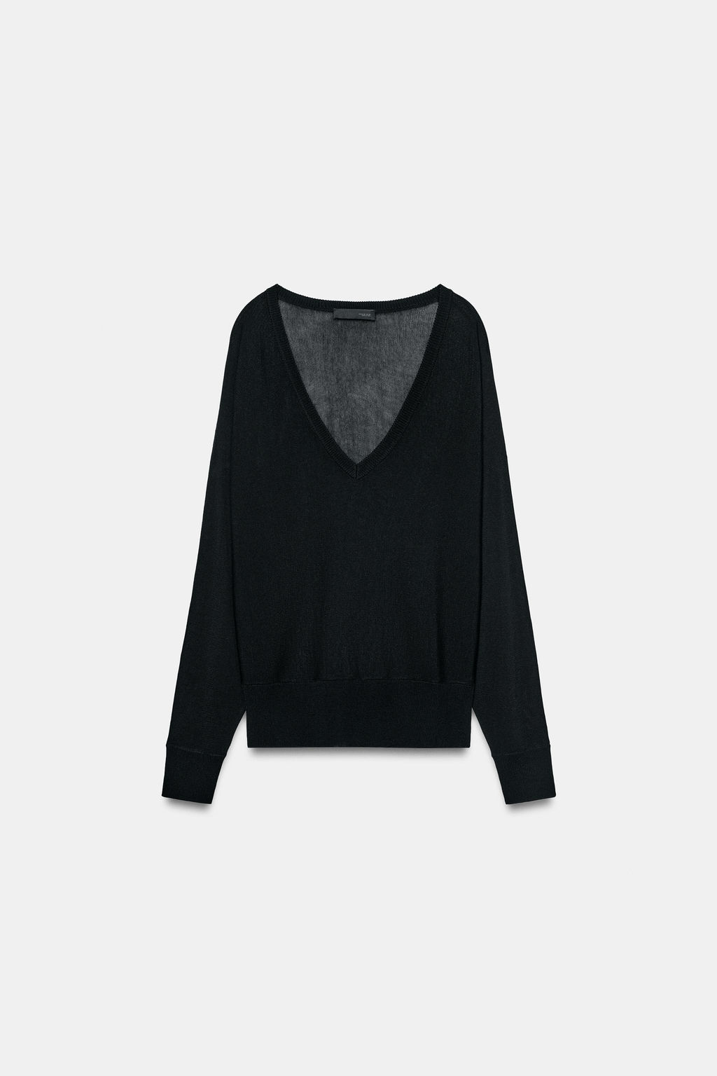 JERSEY PUNTO ESCOTE PICO / Negro - Zara фото 6