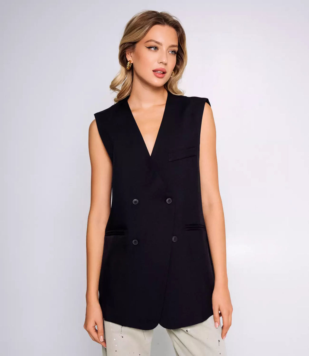 Жилет #БШ2760, чёрный