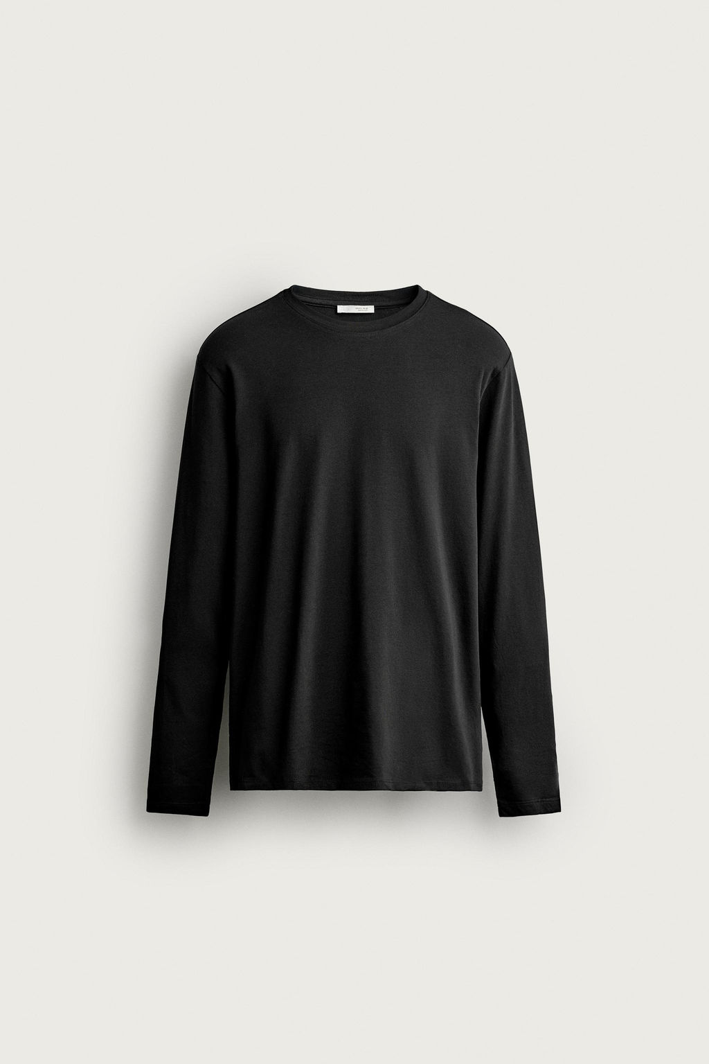 CAMISETA SLIM FIT B?SICA / Negro - Zara фото 2