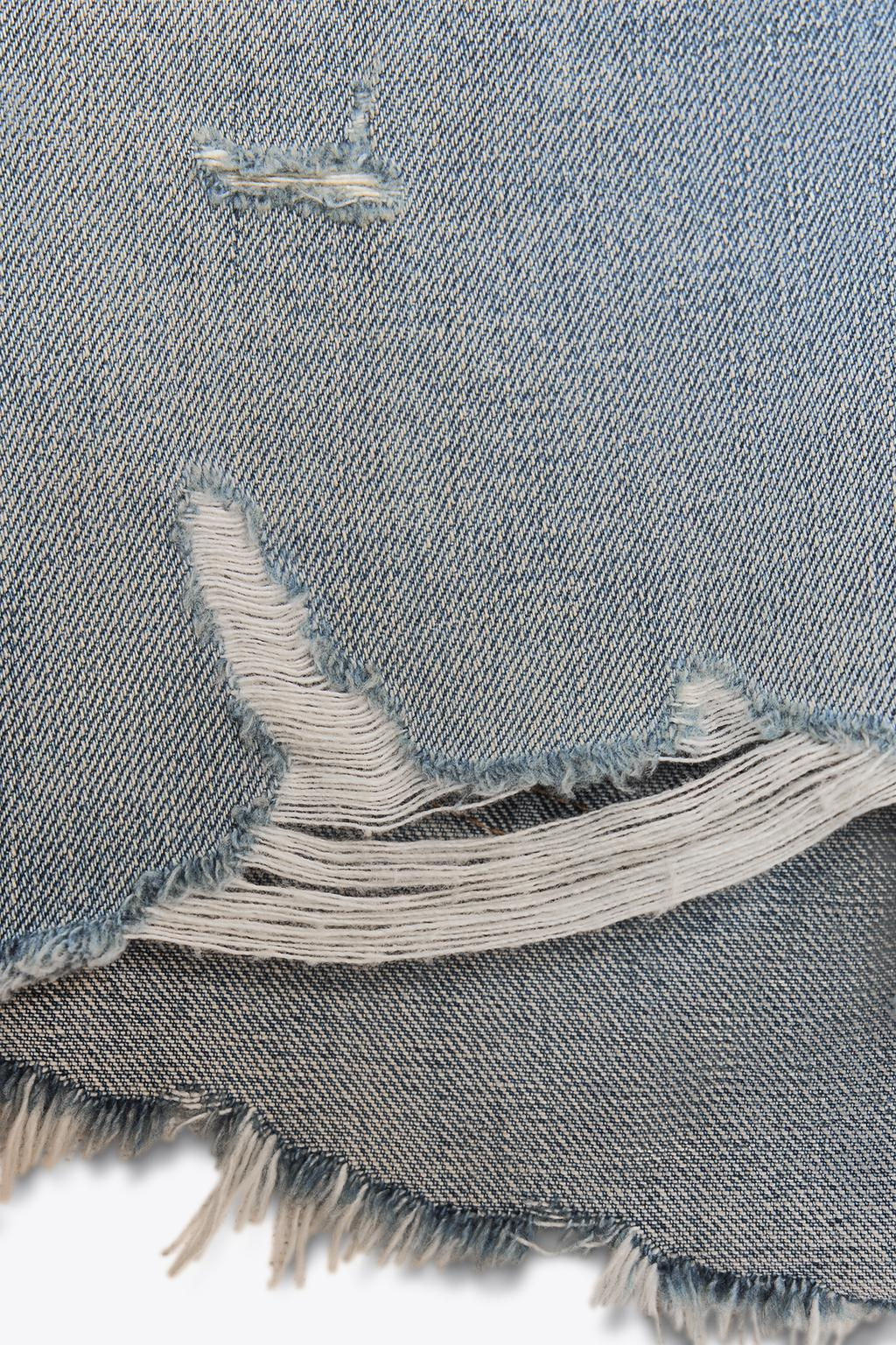 HIGH-WAIST CURVED DENIM SHORTS - Zara фото 15