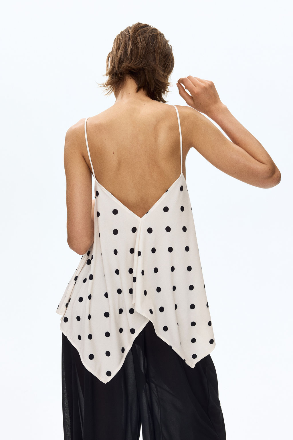 Top de corte holgado con tirantes espagueti - H&m фото 4