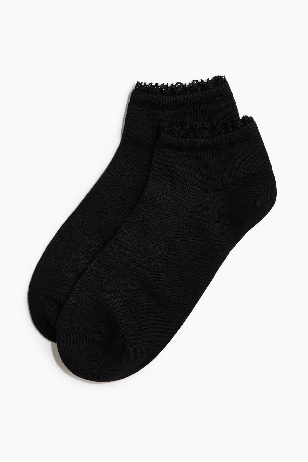 Pack de 2 calcetines sin ca?a ribeteados en encaje - H&m фото 3