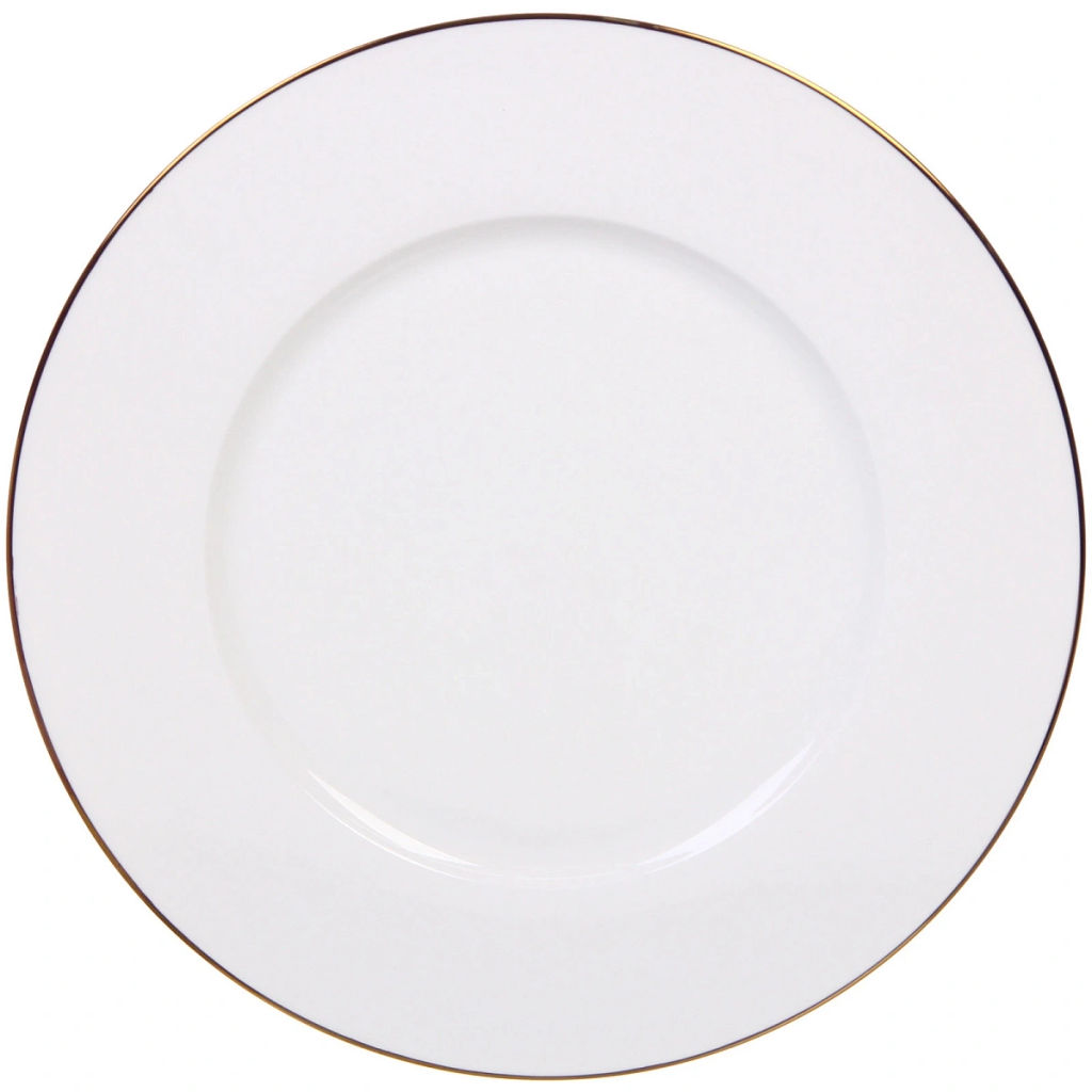 Тарелка фарфоровая "White magic Gold" 31см