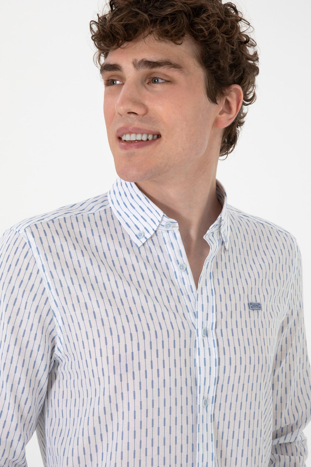 Erkek Mavi Uzun Kollu G_mlek Sepette S_rpriz _ndirim - U.s. polo assn фото 2