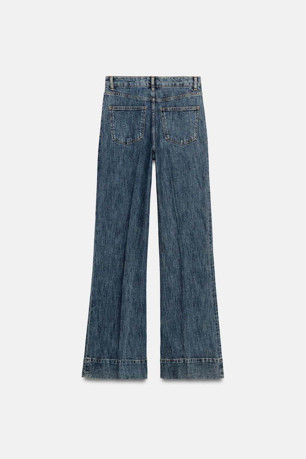 JEANS ZW COLLECTION FLARE TIRO ALTO / Azul - Zara фото 8