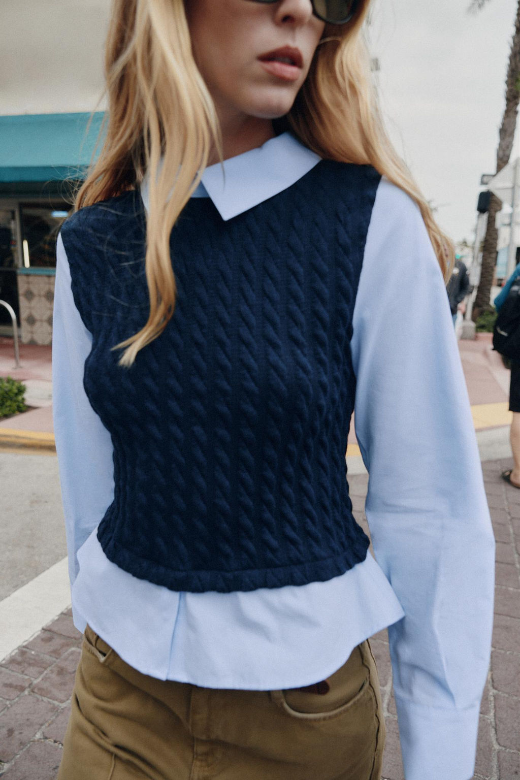 CONTRAST POPLIN SHIRT - Zara фото 14