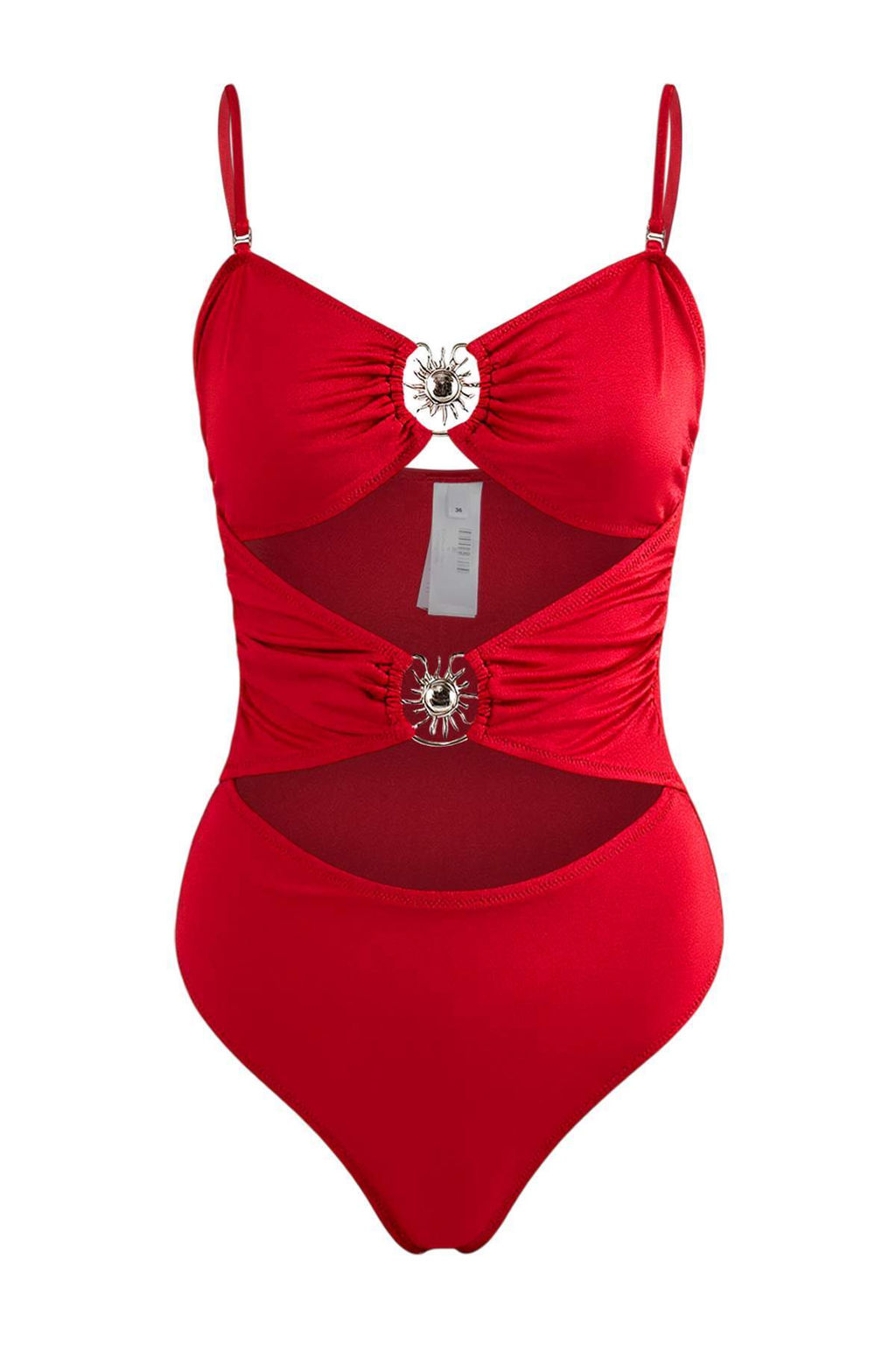 K?rm?z? Straplez Gunes Aksesuarl? Premium Cut Out/Pencereli Regular Mayo TBESS25MA00045