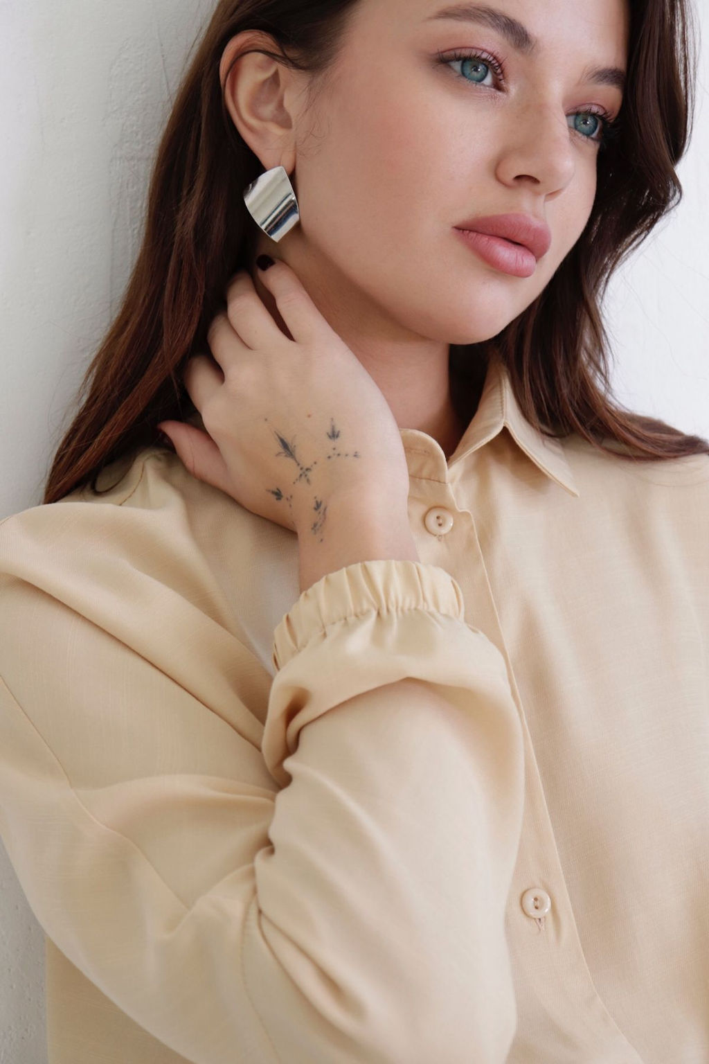 Рубашка базовая летучая мышь со спущенной линией плеча - Martichelli фото 22