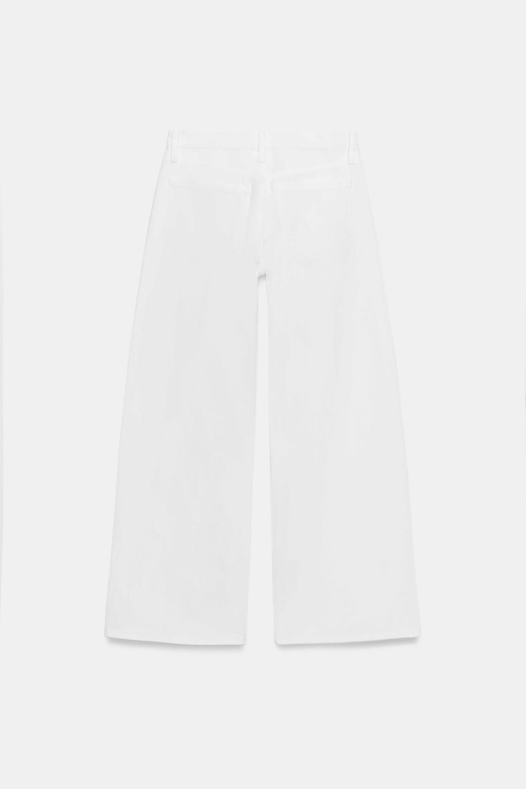 ZW COLLECTION LOW-RISE WIDE-LEG JEANS - Zara фото 5