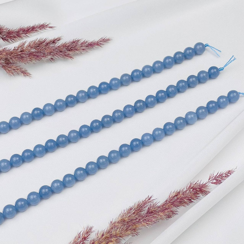 Бусины для украшений из Ангелита (45 бусин)