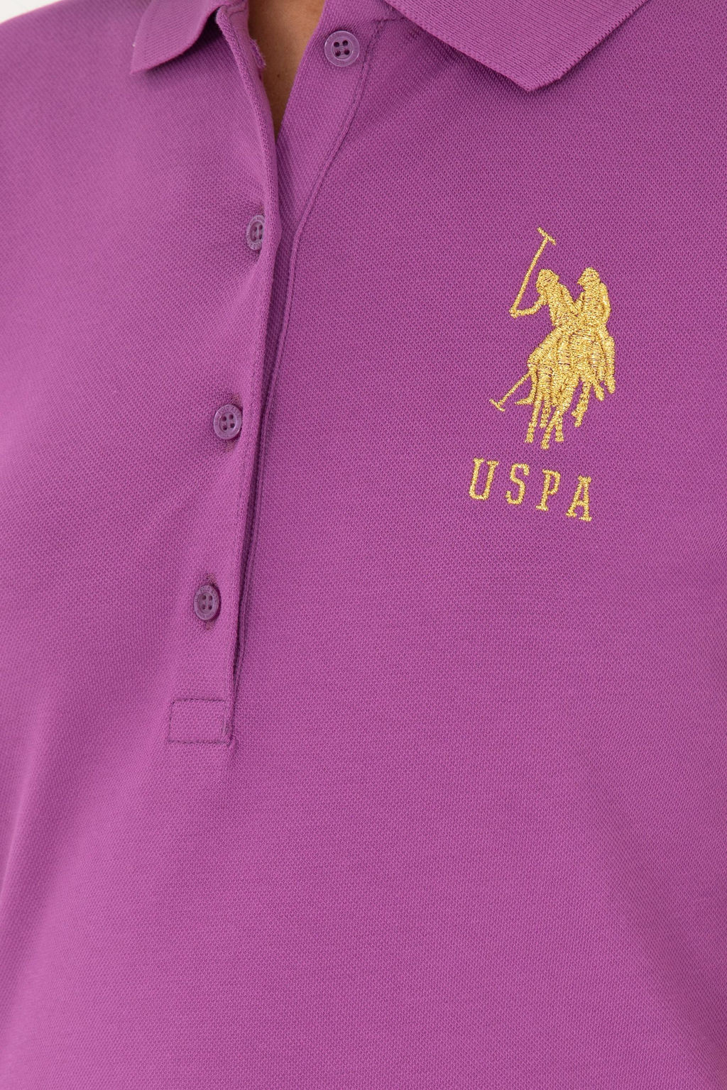 Женская фиолетовая базовая футболка Неожиданная скидка в корзине - U.s. polo assn фото 7