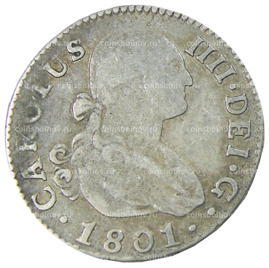 2 реала 1801 года Испания